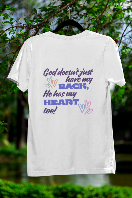 He Has My Back And Heart T-Shirt